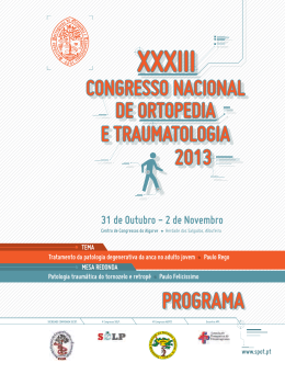 Programa Final - Sociedade Portuguesa de Ortopedia e
