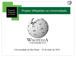 Projeto Wikipédia na Universidade