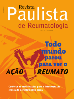 Vol 6 Nº 1 (Jan-Mar) - Sociedade Paulista de Reumatologia