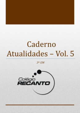 Caderno Atualidades – Vol. 5
