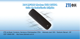 ZTE MF110 Modem USB HSUPA Guia de Referência Rápida