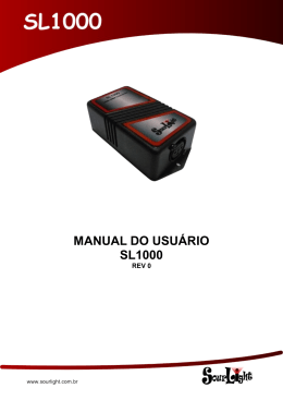 MANUAL DO USUÁRIO SL1000