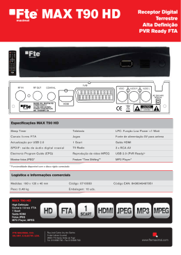 O PVR Ready FTA MAX T90 HD