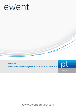 EW7033 caixa para discos rígidos SATA de 2,5” USB 3.0