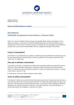 Eurartesim, INN - European Medicines Agency