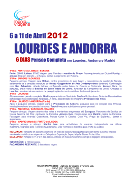 LOURDES E ANDORRA