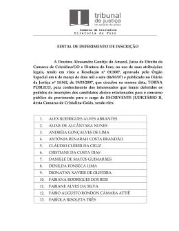 Ofício/GM/nº /2000 - Tribunal de Justiça do Estado de Goiás