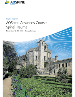 AOSpine Advances Course Spinal Trauma