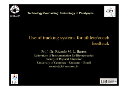Use of tracking systems for athlete/coach feedback