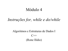 Modulo 4 - For-While