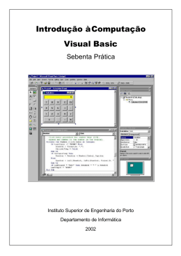 Introdução à Computação Visual Basic