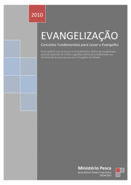 EVANGELIZAÇÃO - (www.ibcu.org.br).