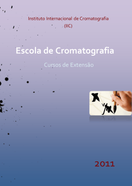 1. Apresentação da Escola de Cromatografia