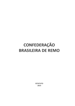 Estatuto-CBR - Confederação Brasileira de Remo
