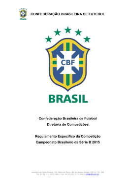 CONFEDERAÇÃO BRASILEIRA DE FUTEBOL Confederação