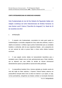 Voto Fundamentado do Juiz Ad Hoc Roberto De Figueiredo
