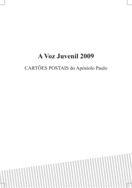 A Voz Juvenil 2009 - Associação Paulista Central