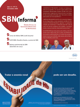 Dezembro 2008 - Sociedade Brasileira de Nefrologia