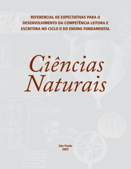 Caderno de orientação didática de: Ciências Naturais