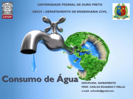 Consumo de água, abrir em PDF