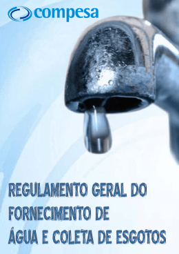 Regulamento Geral do Fornecimento de água e coleta