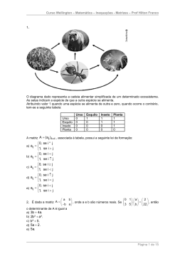 Clique: Matemática – Inequações – Matrizez