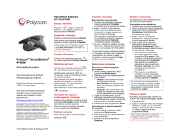 Polycom SoundStation IP 6000 Guia rápido do usuário