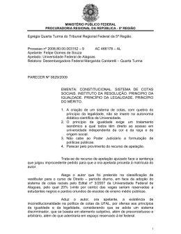Parecer nº 0629/2009 - Procuradoria Regional da República da 5ª