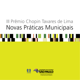 Prêmio Chopin Tavares de Lima III - Novas práticas