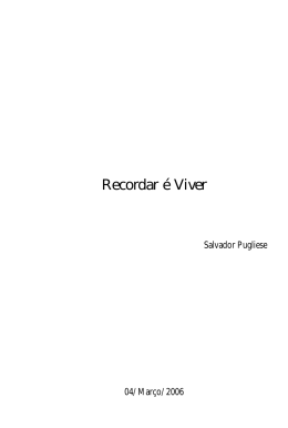 "Recordar É Viver" escrito por Salvador Pugliese
