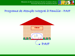 Programa de Atenção Integral à Família - PAIF