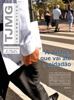 A Justiça que vai até o cidadão - Tribunal de Justiça de Minas Gerais