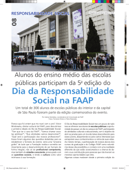 Dia da Responsabilidade Social na FAAP