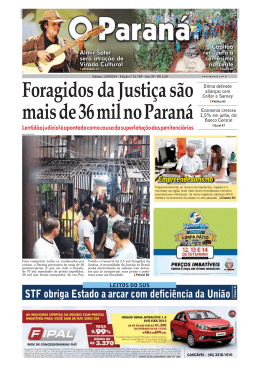 Foragidos da Justiça são mais de 36 mil no Paraná