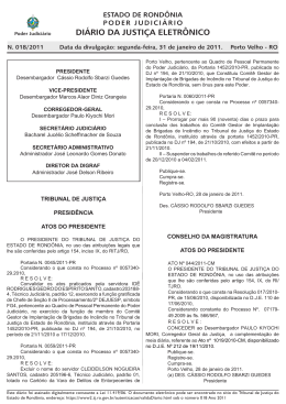 31 - Tribunal de Justiça de Rondônia