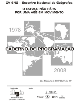 Untitled - Associação dos Geógrafos Brasileiros