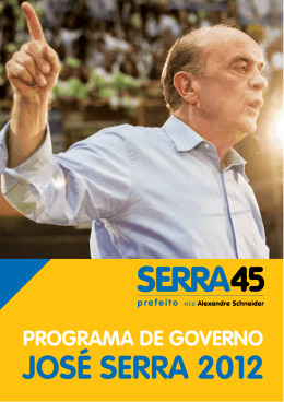 Programa de Governo Serra