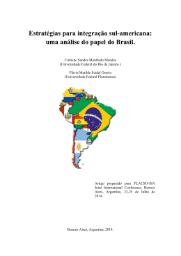 uma análise do papel do Brasil.