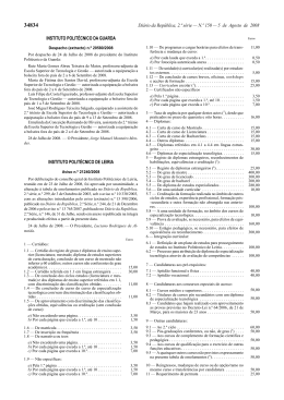 Tabela de emolumentos 2 - Instituto Politécnico de Leiria