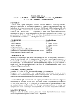 MODELO DE BULA VACINA COMBINADA CONTRA DIFTERIA