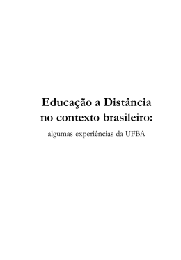 Educação a Distância no contexto brasileiro: