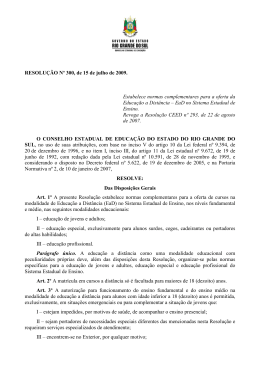Resolução CEEd nº300/2009