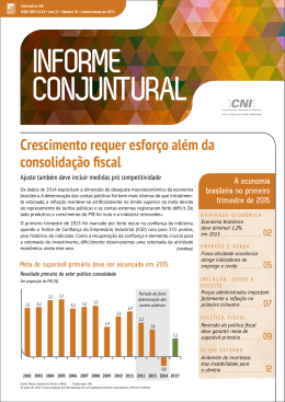 Informe Conjuntural - Federação das Indústrias no Estado de Mato
