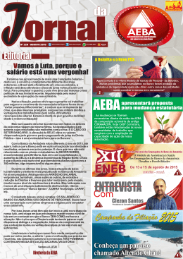 Jornal da AEBA - Agosto de 2015
