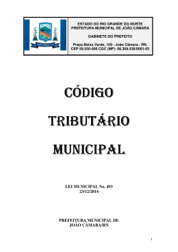 código código tributário tributário municipal municipal