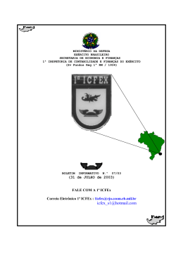 Julho - 1ª ICFEx - Exército Brasileiro