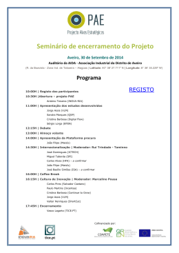 Programa Sessão Sensibilização para a Certificação em Sistemas