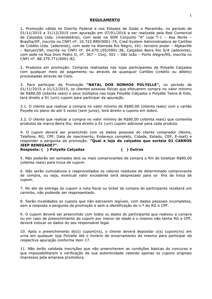 polyelle calçados conjunto nacional