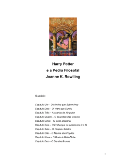 Harry Potter e a pedra filosofal PDF