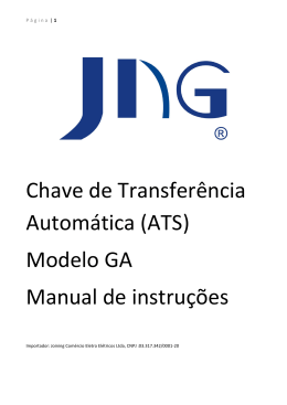 Chave de Transferência Automática (ATS) Modelo GA Manual